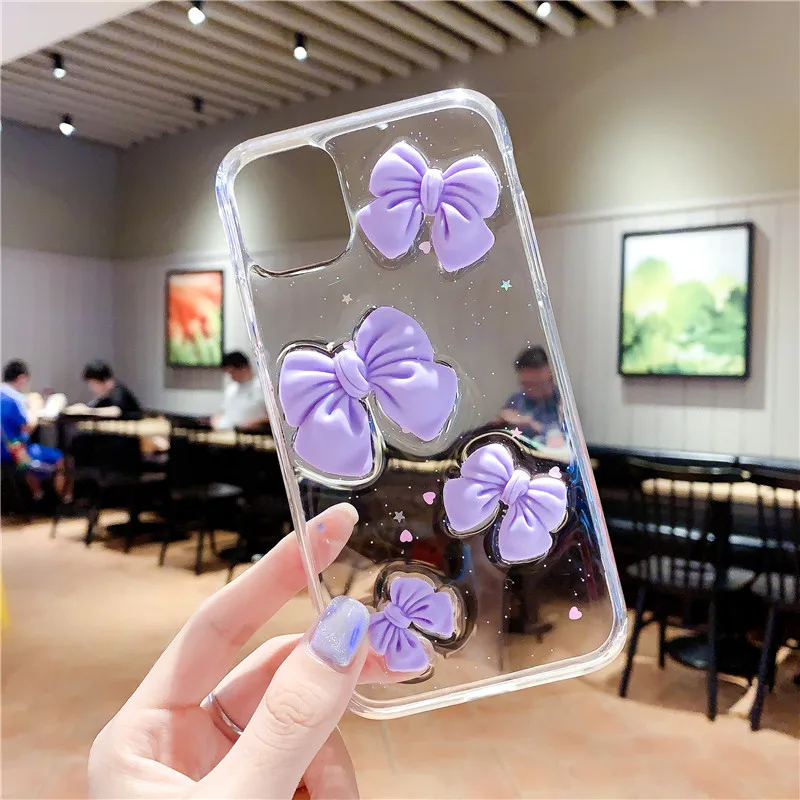 Cute 3D Bow-knot Transparent Glitter Phone Case For iphone 12 mini 11 Pro Max 7 8 plus SE 2020 X XR XS Max Soft Back Cover Capa
Cute 3D Bow-knot Transparent Glitter Phone Case For iphone 12 mini 11 Pro Max 7 8 plus SE 2020 X XR XS Max Soft Back Cover Capa