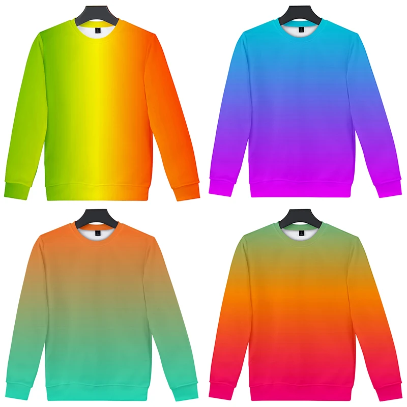 Colourful Gradient Costume 3d Hoodies Pullover Men Women Capless Sweatshirts Fashion Hip Hop Long Sleeve Rainbow Hoodie Tops 4XL
Colourful Gradient Costume 3d Hoodies Pullover Men Women Capless Sweatshirts Fashion Hip Hop Long Sleeve Rainbow Hoodie Tops 4XL