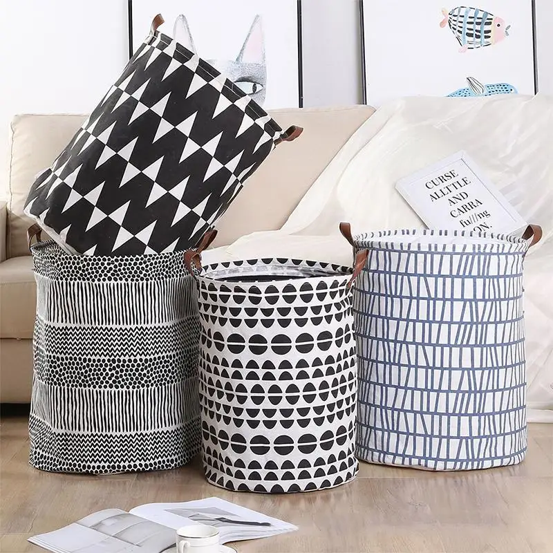 Storage Bucket Sundries Receiving Barrel Storage Bag Multi-Function Fashion PE Coating Cotton Linen Dirty Clothes Household
Storage Bucket Sundries Receiving Barrel Storage Bag Multi-Function Fashion PE Coating Cotton Linen Dirty Clothes Household