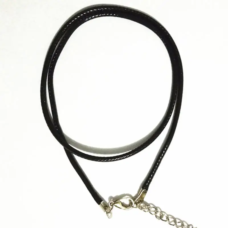 2mm Necklace Cord Black Leather Cord Wax Rope Lace Chain With Stainless Steel Rotary Buckle For DIY Necklace Jewelry
2mm Necklace Cord Black Leather Cord Wax Rope Lace Chain With Stainless Steel Rotary Buckle For DIY Necklace Jewelry