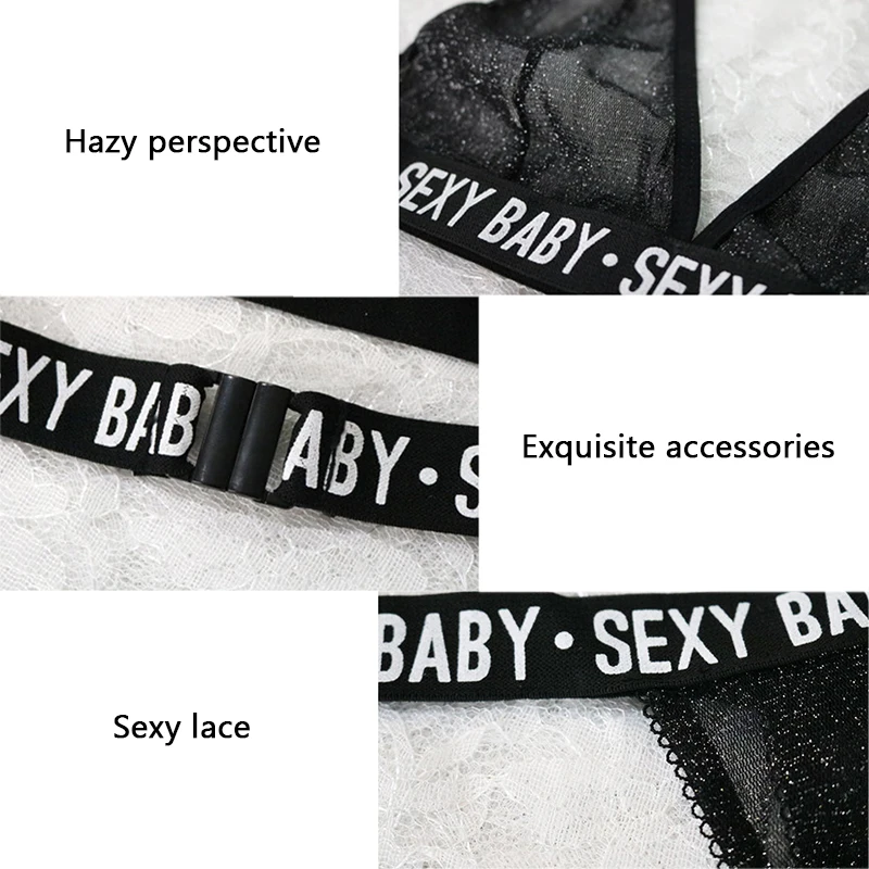 Vime Sexy Bralette Bra Set Women Lingerie Bras G-string Sets Glitter Babydoll Underwear Sleepwear Nightwear Women's Intimates 
Vime Sexy Bralette Bra Set Women Lingerie Bras G-string Sets Glitter Babydoll Underwear Sleepwear Nightwear Women's Intimates