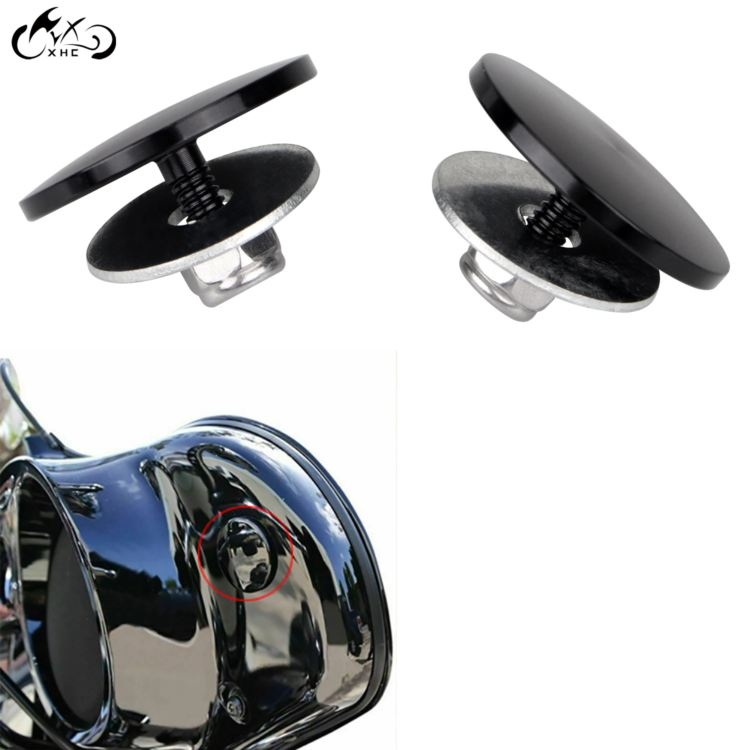 2 шт. алюминиевая внутренняя обтекательная зеркальная вилка для Harley Electra Street Tri Glide