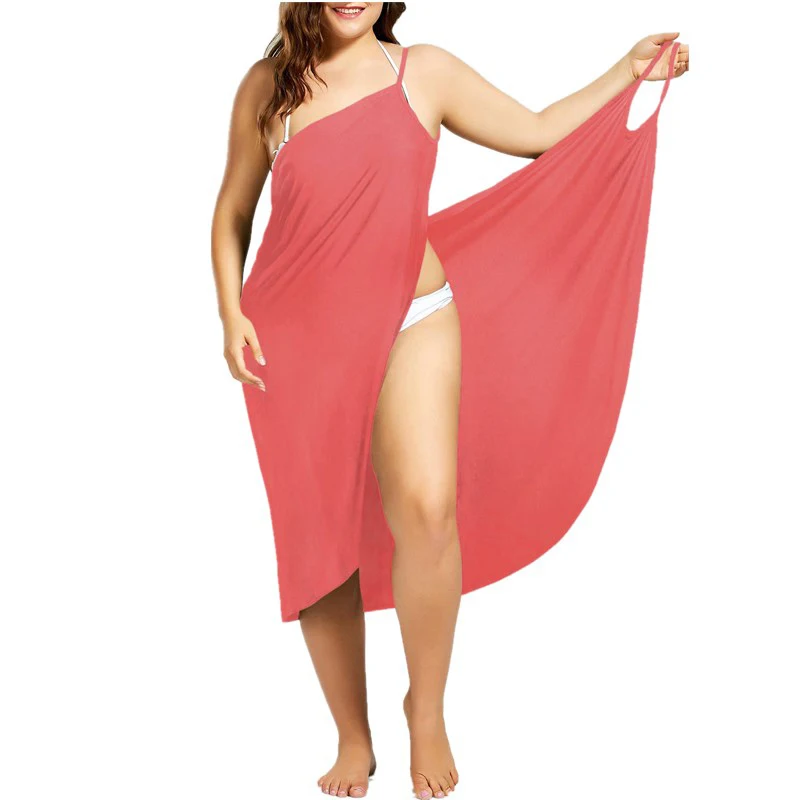 2021 Summer Solid Color Sexy Sling Cross Beach Skirt Plus Size Women's Shawl-style Beachwear Wrap Bikini Swimsuit Robe Beachwear
2021 Summer Solid Color Sexy Sling Cross Beach Skirt Plus Size Women's Shawl-style Beachwear Wrap Bikini Swimsuit Robe Beachwear