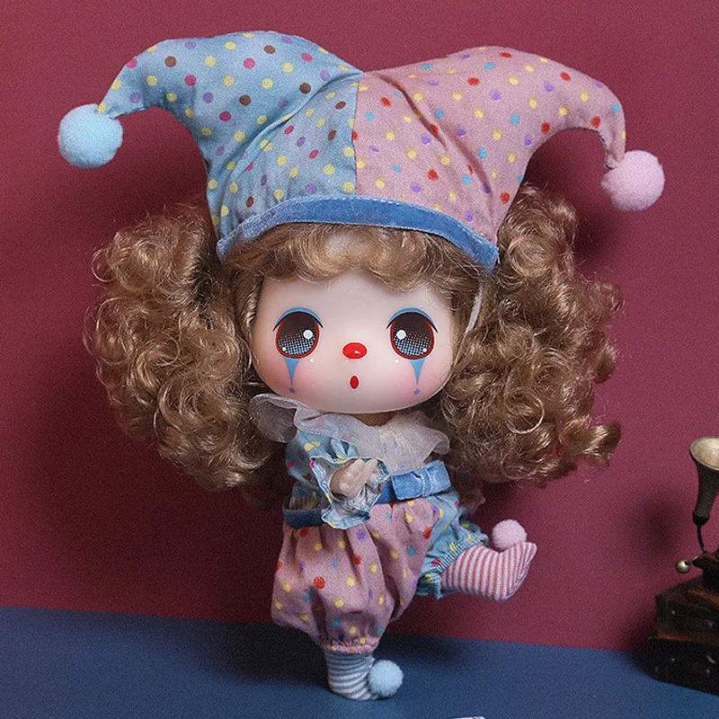BJD клоун имитация Изысканная девушка Виниловая фигурка Играть 18 см сменный подарок
BJD клоун имитация Изысканная девушка Виниловая фигурка Играть 18 см сменный подарок