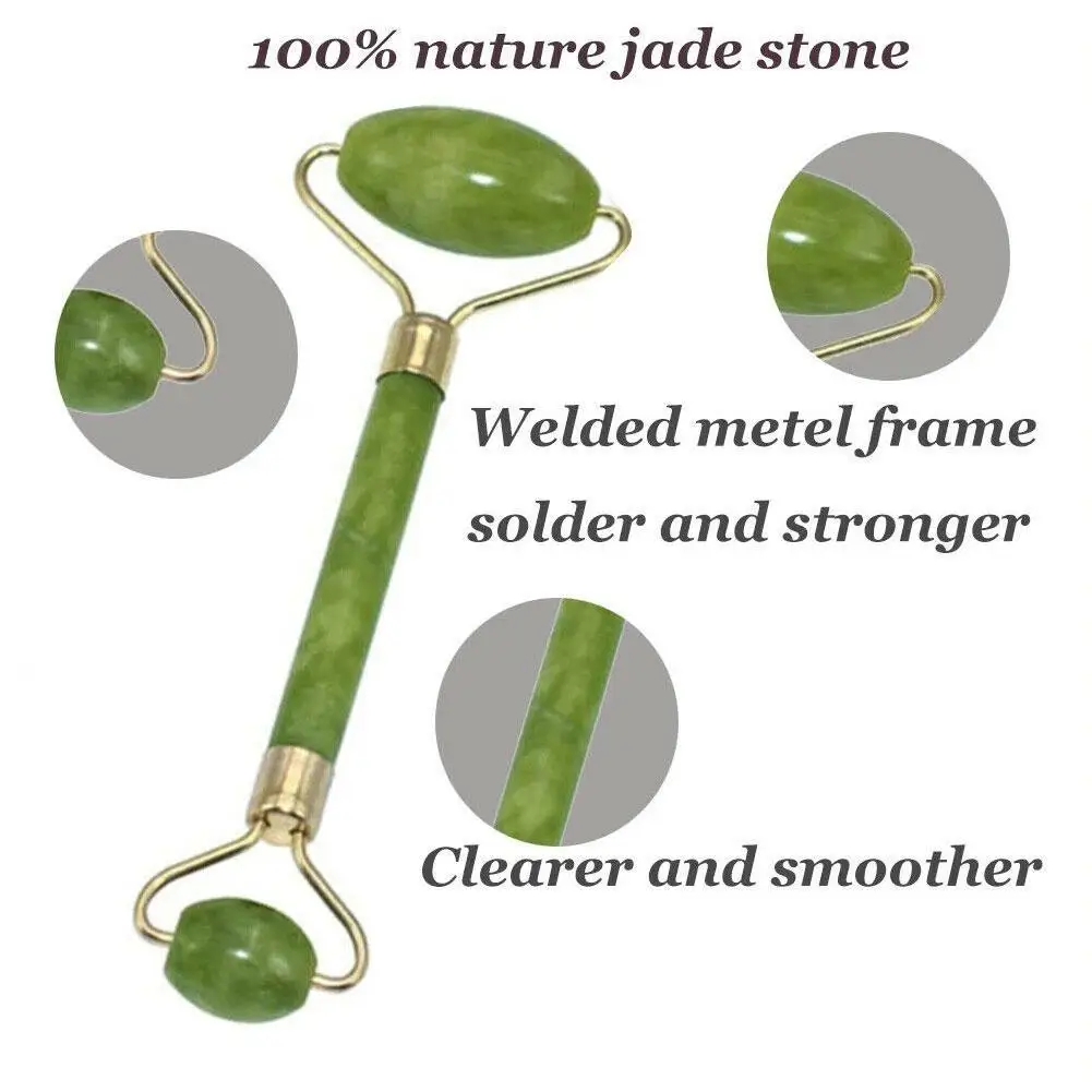 Jade Stone Roller Sha Sha Set Body Massager Natural Green Quartz Face Lifting Set Beauty Massage Tool Scraping Board Box 
Jade Stone Roller Sha Sha Set Body Massager Natural Green Quartz Face Lifting Set Beauty Massage Tool Scraping Board Box