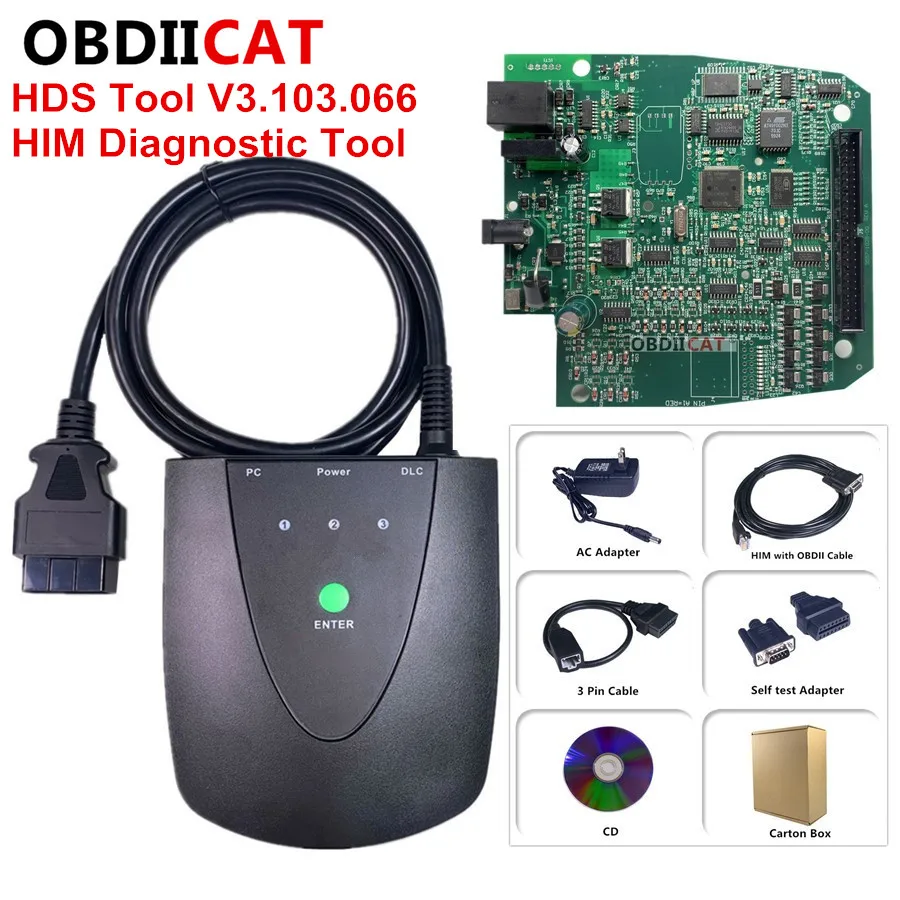 

OBDIICAT Newest software V3.103.066 for HDS Professional Diagnostic Tool For HDS HIM Diagnostic Interface with Double Board