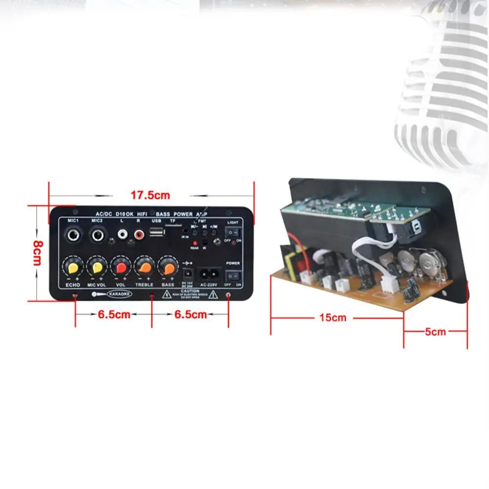 AC 220V Digital Bluetooth 5.0 Stereo Amplifier Board Subwoofer Amplifiers Player Amplifiers For 8-12 Inch Karaoke Audio Spe H3G3
AC 220V Digital Bluetooth 5.0 Stereo Amplifier Board Subwoofer Amplifiers Player Amplifiers For 8-12 Inch Karaoke Audio Spe H3G3