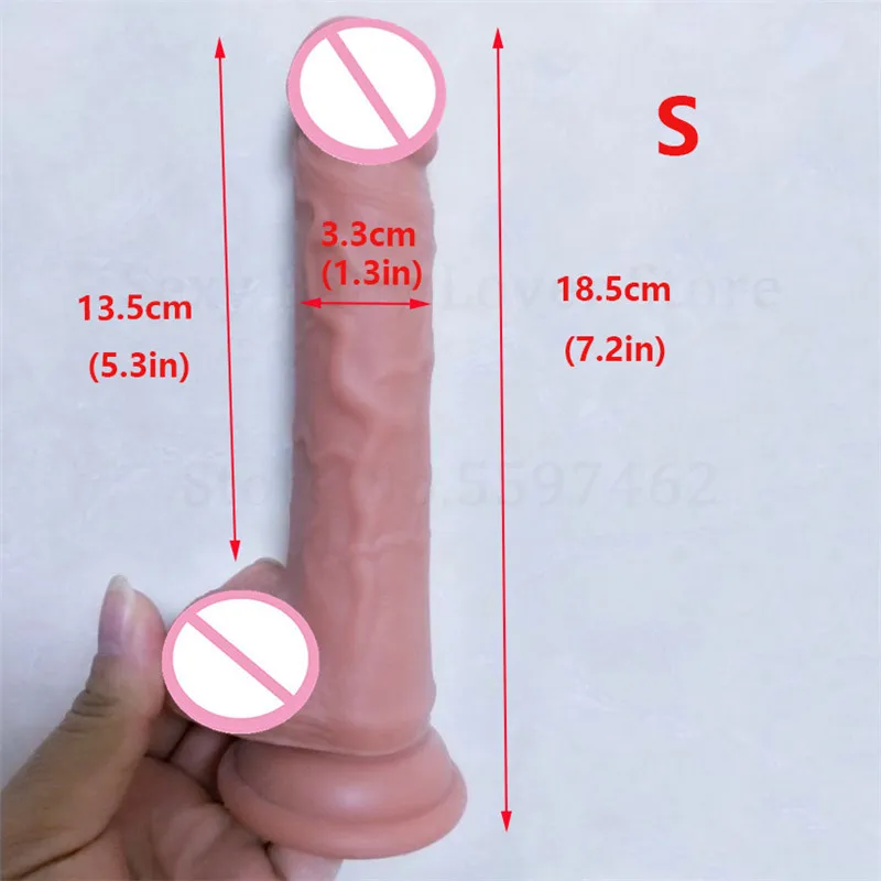 21 см Моделирование реалистичный фаллоимитатор пениса для Для женщин силиконовые