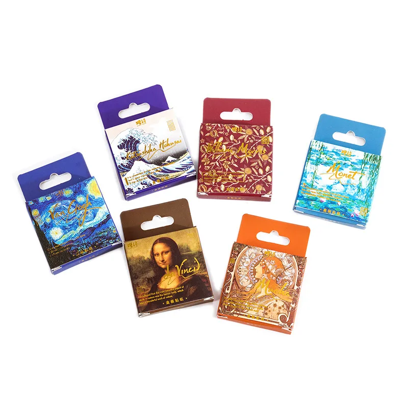 45Pcs/Box World Famous Painting Series Sticker Van Gogh, Monet Oil Paintings DIY Diary Decorative Album Stickers Label
45Pcs/Box World Famous Painting Series Sticker Van Gogh, Monet Oil Paintings DIY Diary Decorative Album Stickers Label