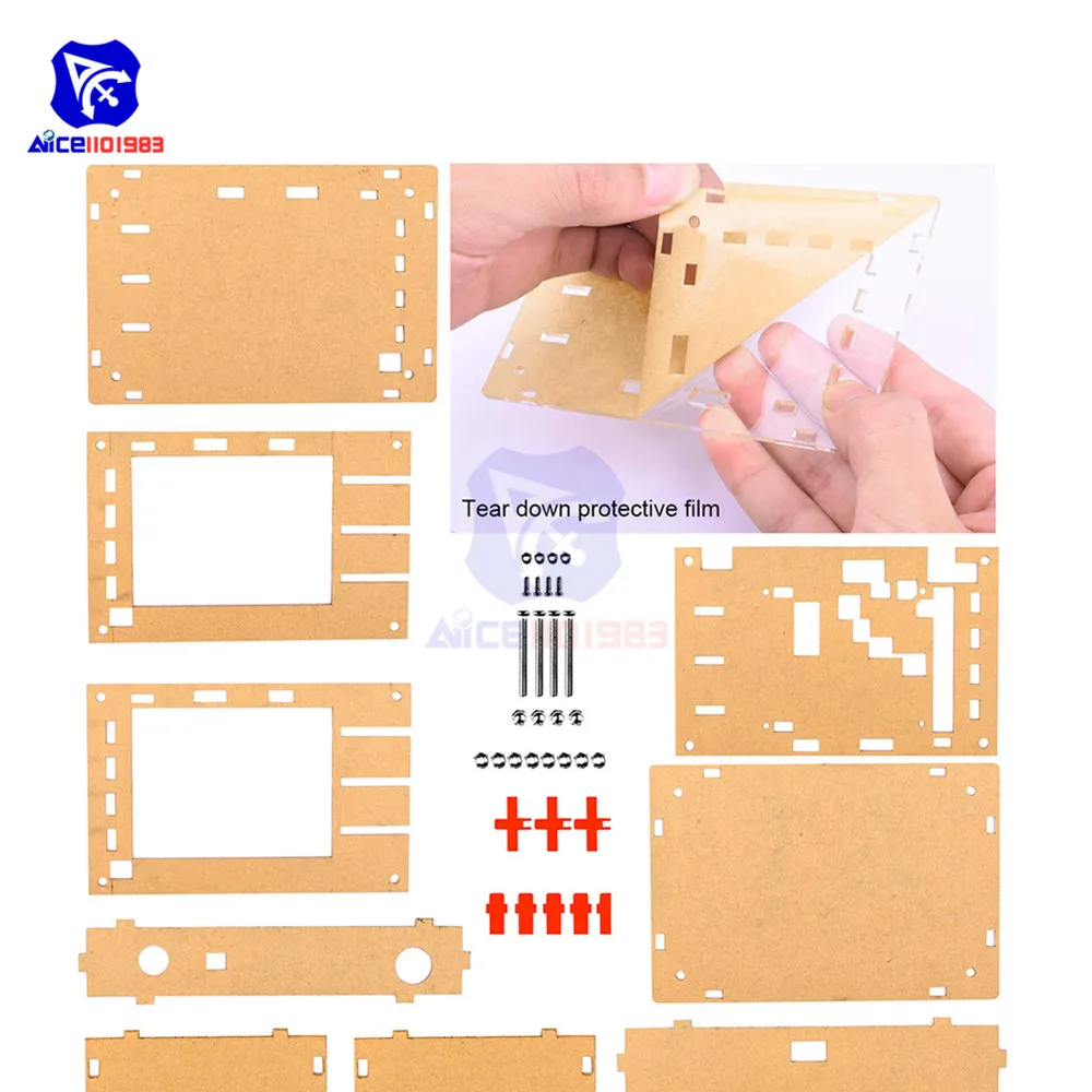 Прозрачный акриловый чехол для осциллографа DSO138 с защитой от царапин|kit diy|acrylic