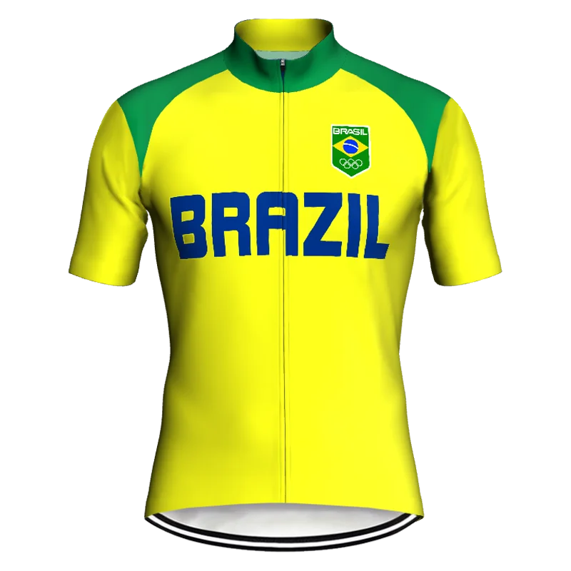 Brazil Summer Man Cycling Jersey Short Sleeve Bicycle Bib Jacket Full Zipper Road Bike MTB Maillot Ciclismo Sport Yellow Shi
Brazil Summer Man Cycling Jersey Short Sleeve Bicycle Bib Jacket Full Zipper Road Bike MTB Maillot Ciclismo Sport Yellow Shi