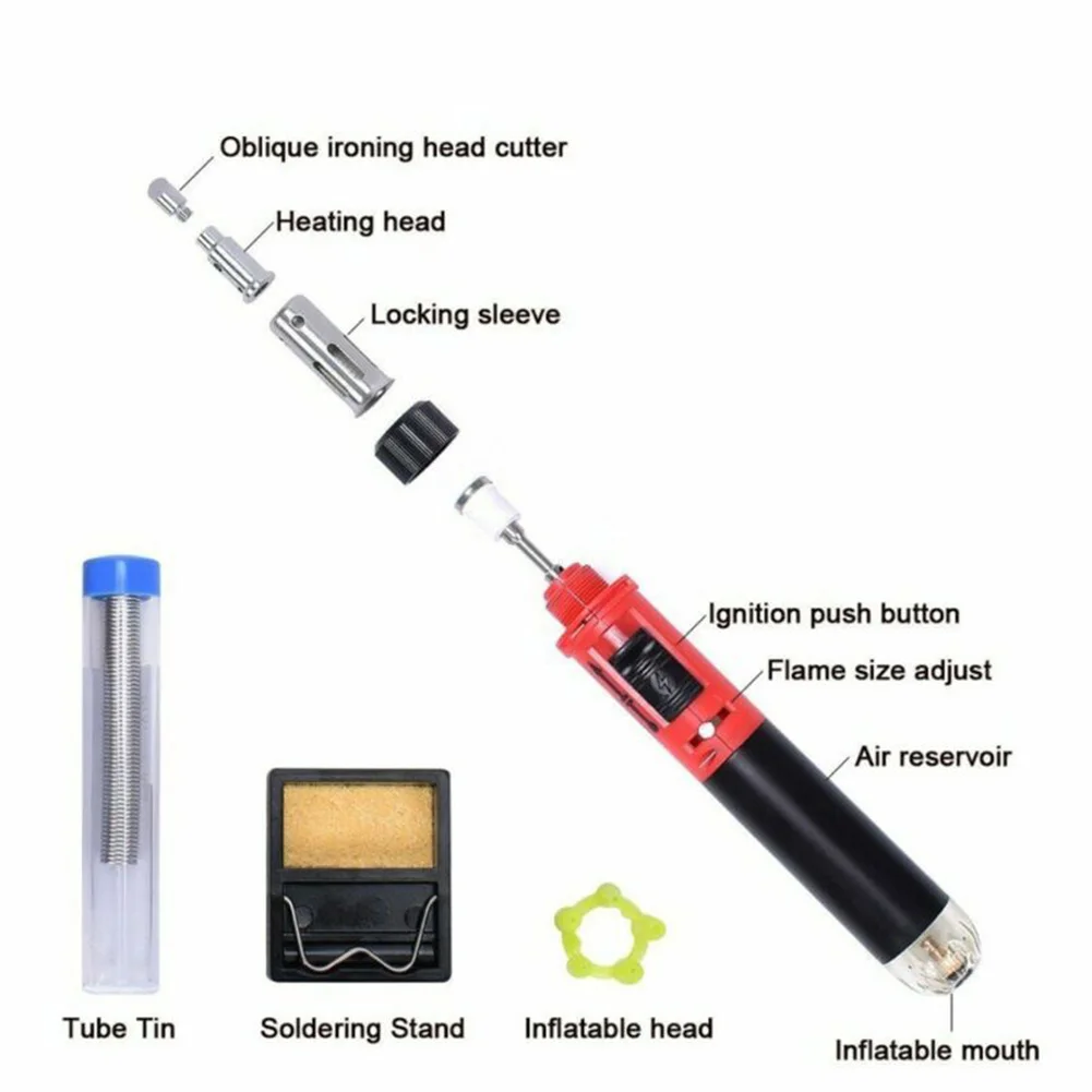 12 In 1 Gas Butane Soldering Iron Kit 1300degree Professional Auto Ignition Torch Tool Welding Circuit Board Repair Tool
12 In 1 Gas Butane Soldering Iron Kit 1300degree Professional Auto Ignition Torch Tool Welding Circuit Board Repair Tool