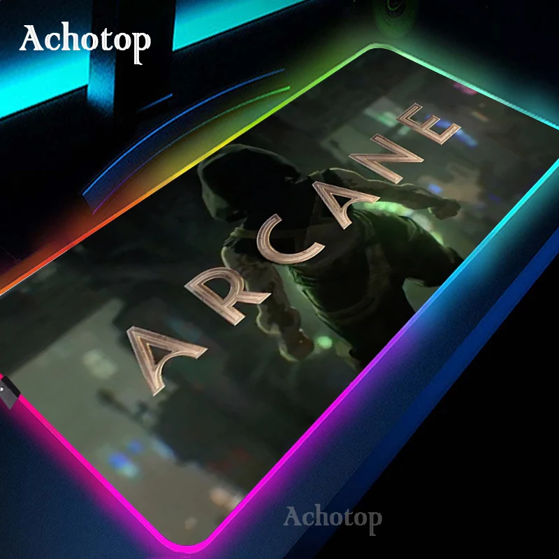 Arcane Game Mousepad RGB League Of Legends LED Game Accessories Computer Keyboard Carpet Pad PC Notebook Gamer Jinx Lol Desk Mat
Arcane Game Mousepad RGB League Of Legends LED Game Accessories Computer Keyboard Carpet Pad PC Notebook Gamer Jinx Lol Desk Mat