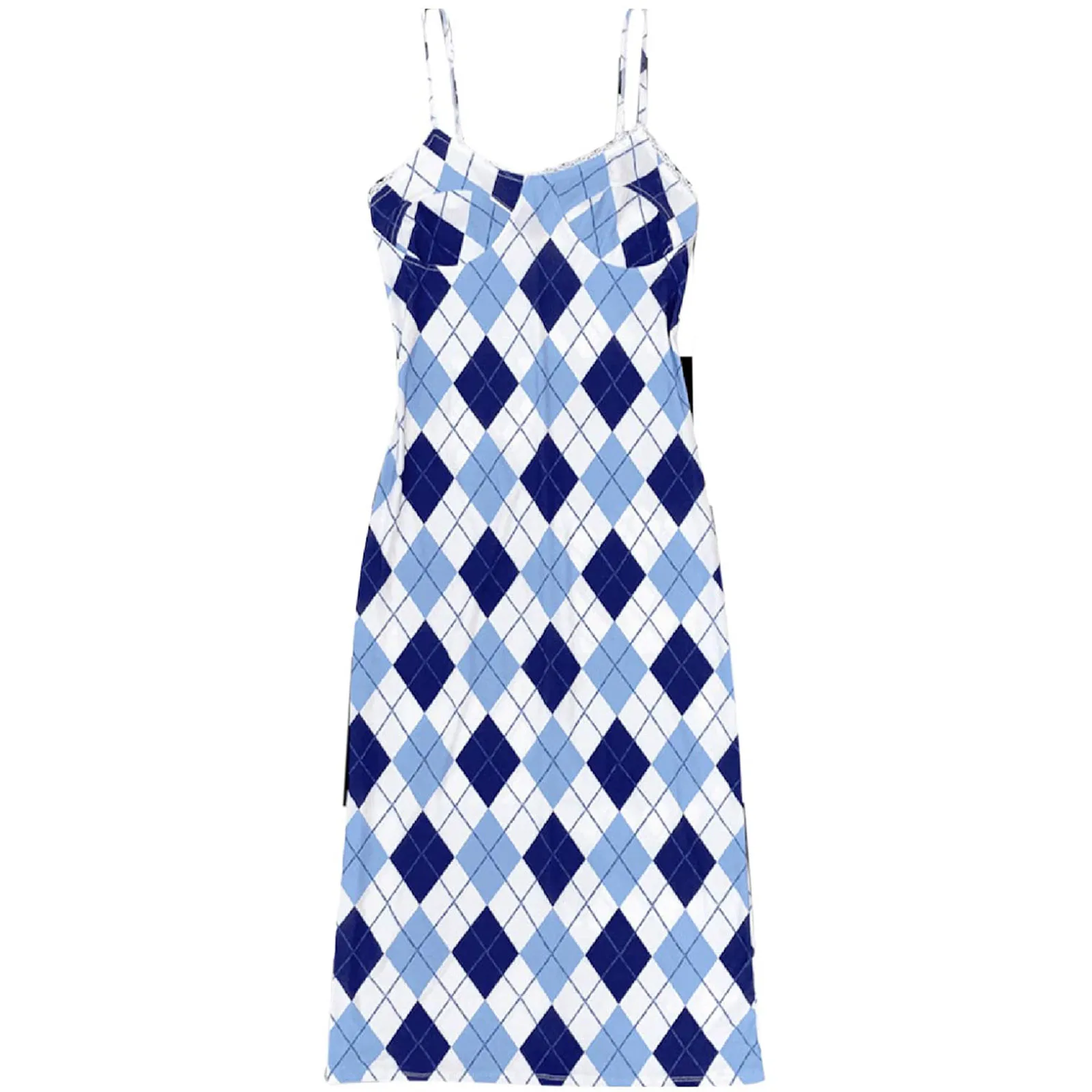 Women's Summer Dress Love Checkered Print Sleeveless Lace Sling Dress Round Neck Loose Short Knee-length Dress 40*
Women's Summer Dress Love Checkered Print Sleeveless Lace Sling Dress Round Neck Loose Short Knee-length Dress 40*