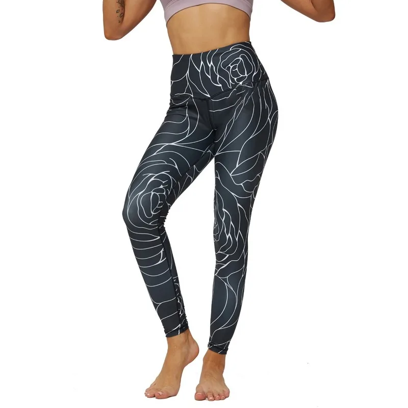 High Waist Yoga Pants Jogging Women Printed Pocket Stretch Slim Leggings Sports Fitness Nine-point Pants Trousers Squat Proof
High Waist Yoga Pants Jogging Women Printed Pocket Stretch Slim Leggings Sports Fitness Nine-point Pants Trousers Squat Proof