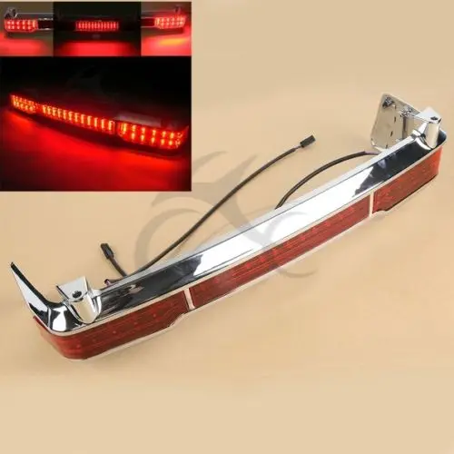 Chrome LED Tail Running Brake Light For Harley Touring Trunk King Tour Pack Wrap Around 09-13
Chrome LED Tail Running Brake Light For Harley Touring Trunk King Tour Pack Wrap Around 09-13