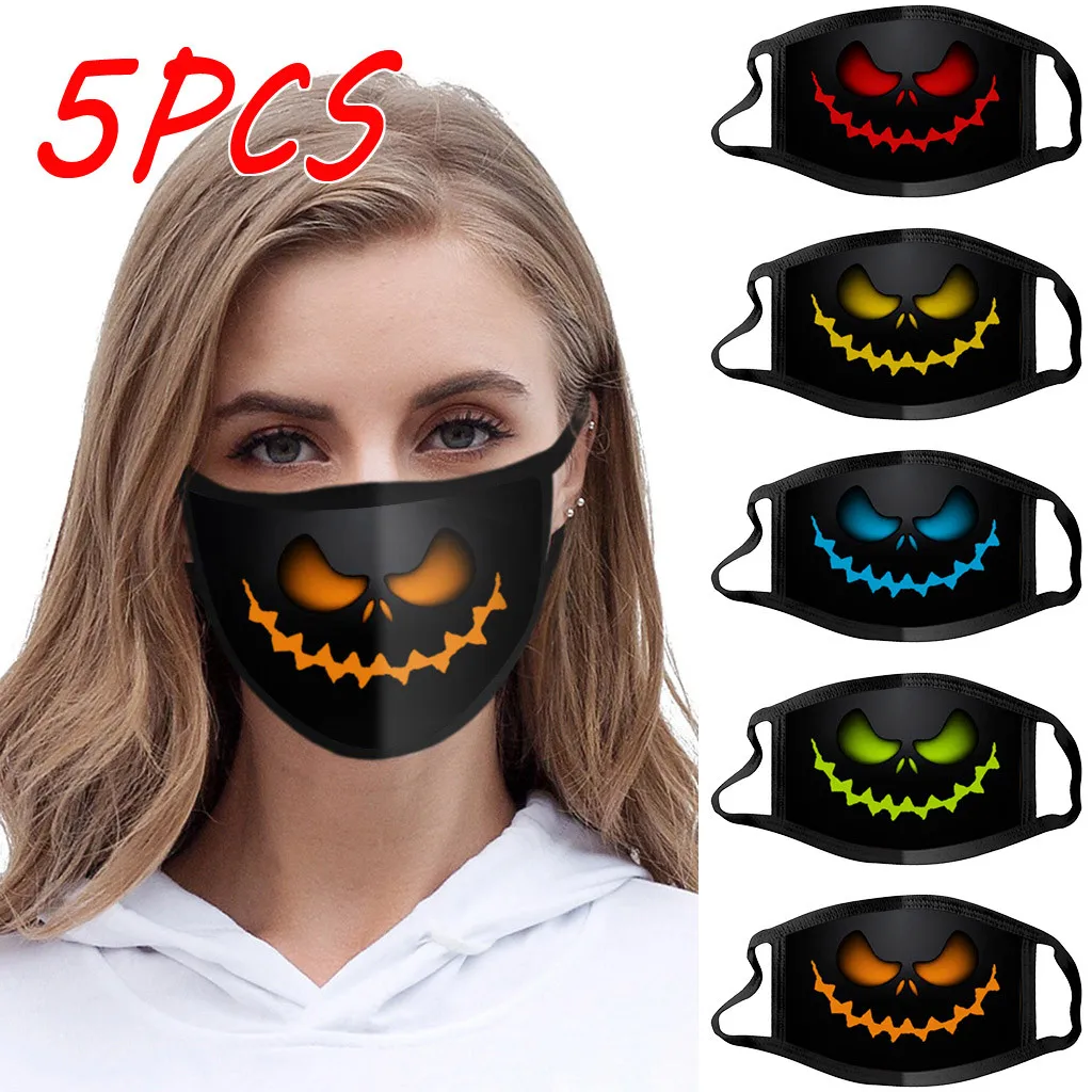 5PCS Halloween Washable Reusable Polyester Face Mask Fashion Adult Printing Windproof Mask Mouth Mask With Design Cubrebocas
5PCS Halloween Washable Reusable Polyester Face Mask Fashion Adult Printing Windproof Mask Mouth Mask With Design Cubrebocas