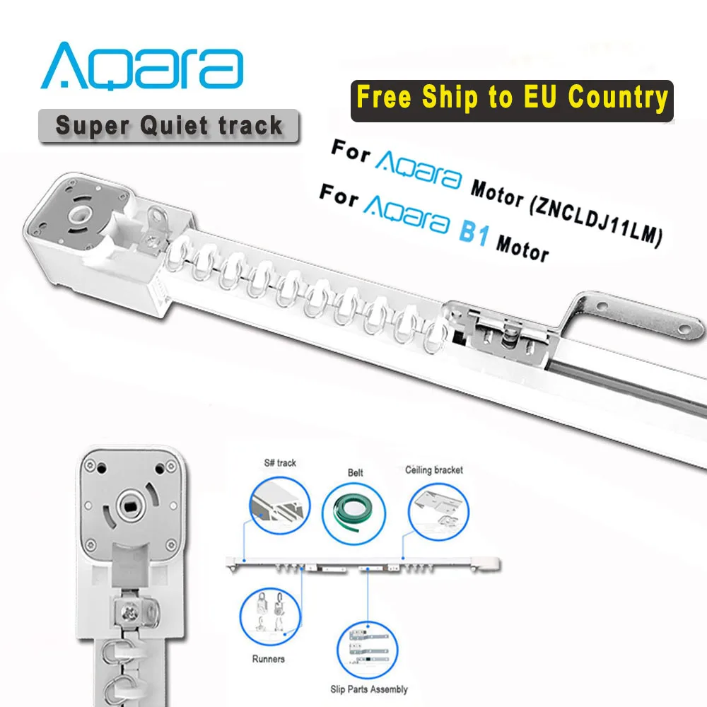Customizable Aqara Smart Curtain Track, Electric Cornice Rail Control System For Aqara Zigbee/B1/A1/Xiaomi/Tuya Wifi Motor
Customizable Aqara Smart Curtain Track, Electric Cornice Rail Control System For Aqara Zigbee/B1/A1/Xiaomi/Tuya Wifi Motor