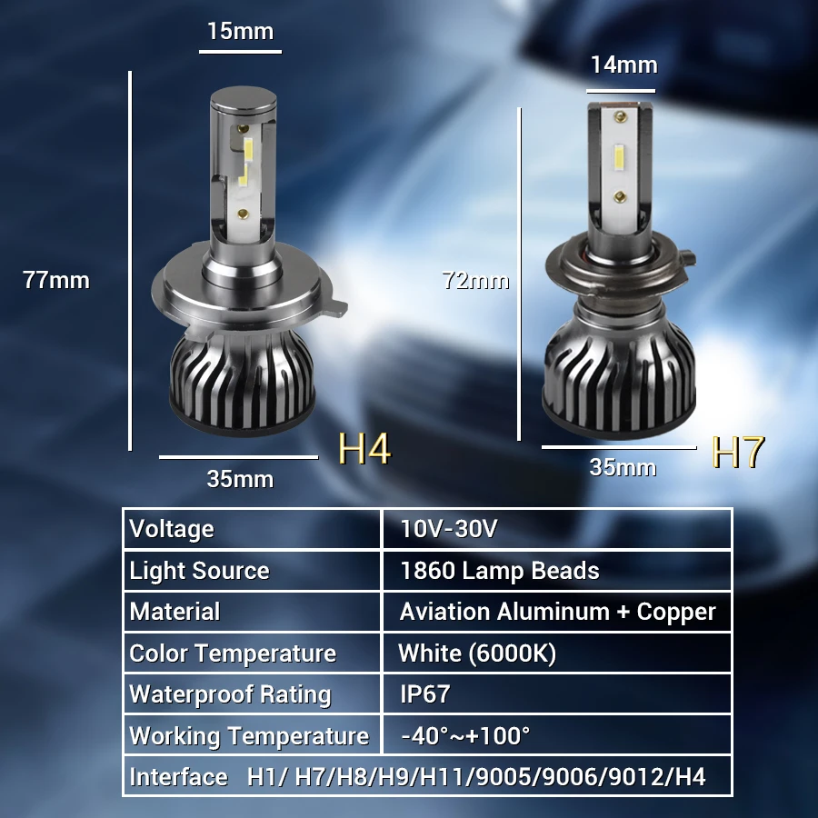 Car Headlight Bulbs H4 H11 Led Lights H7 12V 6000K H1 Light Bulbs for Car Motorcycle Turbo Led h4 Stock in Brazil Free shipping
Car Headlight Bulbs H4 H11 Led Lights H7 12V 6000K H1 Light Bulbs for Car Motorcycle Turbo Led h4 Stock in Brazil Free shipping