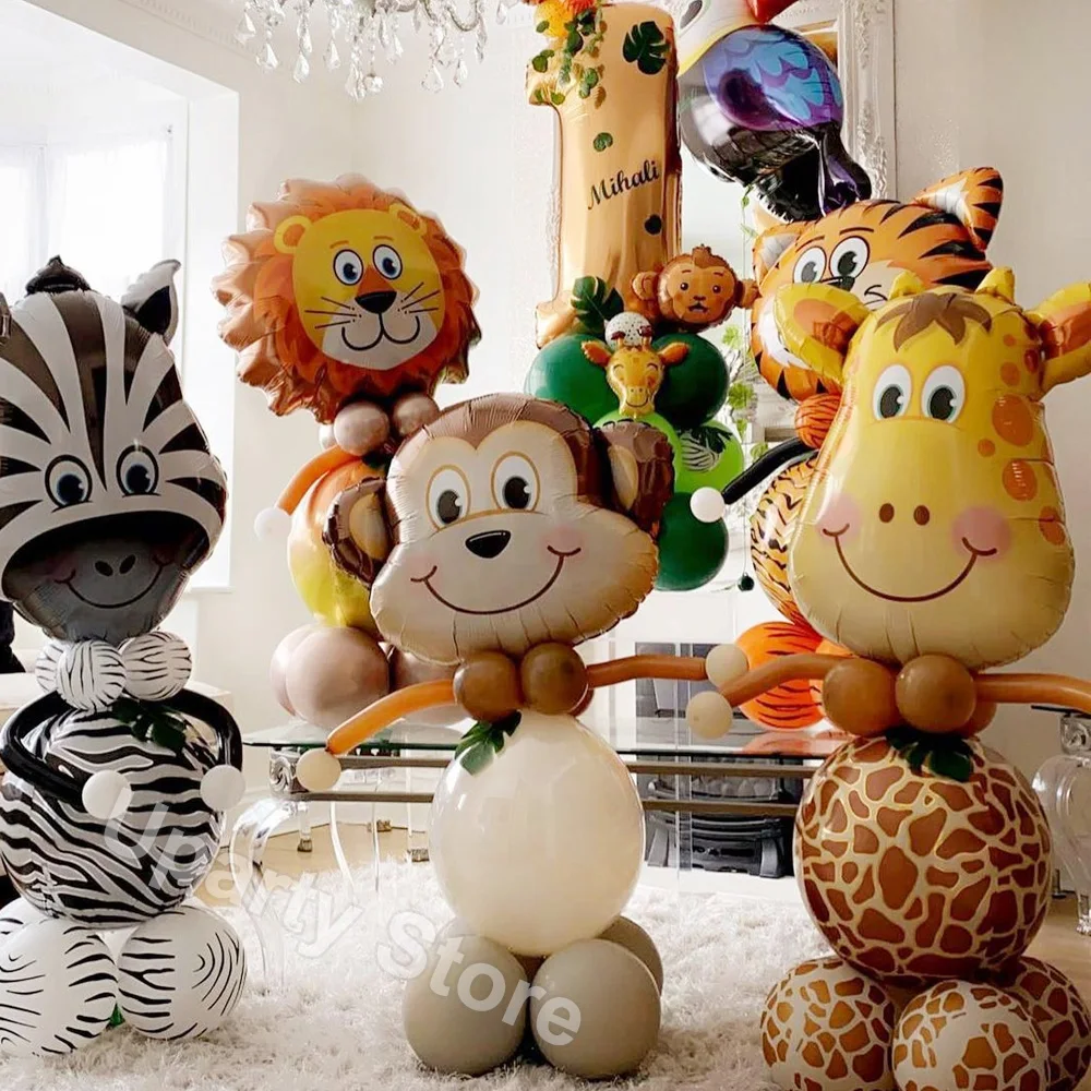 1 Set Jungle Animal Birthday Balloons Monkey Lion Tiger Helium Globos for Safari Wild One Kids Birthday Party Decor Baby Shower
1 Set Jungle Animal Birthday Balloons Monkey Lion Tiger Helium Globos for Safari Wild One Kids Birthday Party Decor Baby Shower