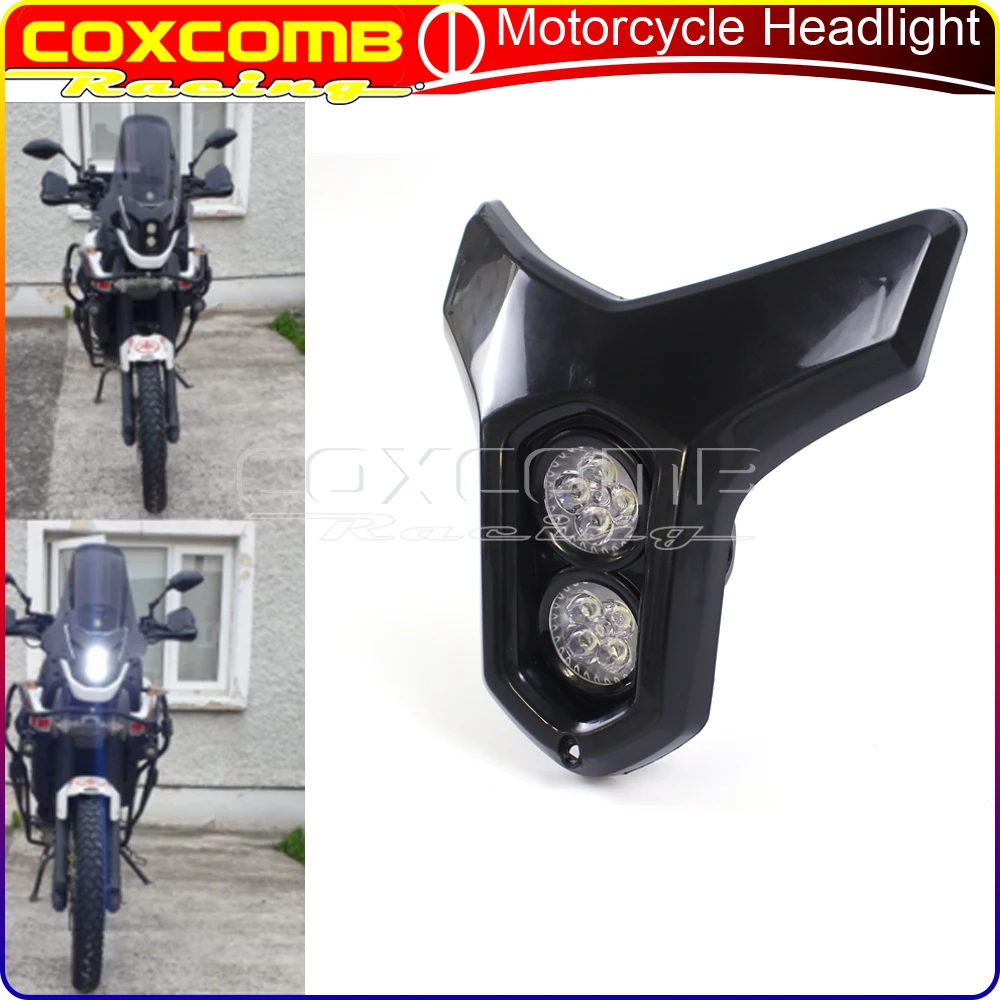 Street Motorcycle Dual Projector 12V LED Headlight Motocross Headlamp For Yamaha Honda XRM CRF XR 125 250 350 MXC KLX DRZ
Street Motorcycle Dual Projector 12V LED Headlight Motocross Headlamp For Yamaha Honda XRM CRF XR 125 250 350 MXC KLX DRZ