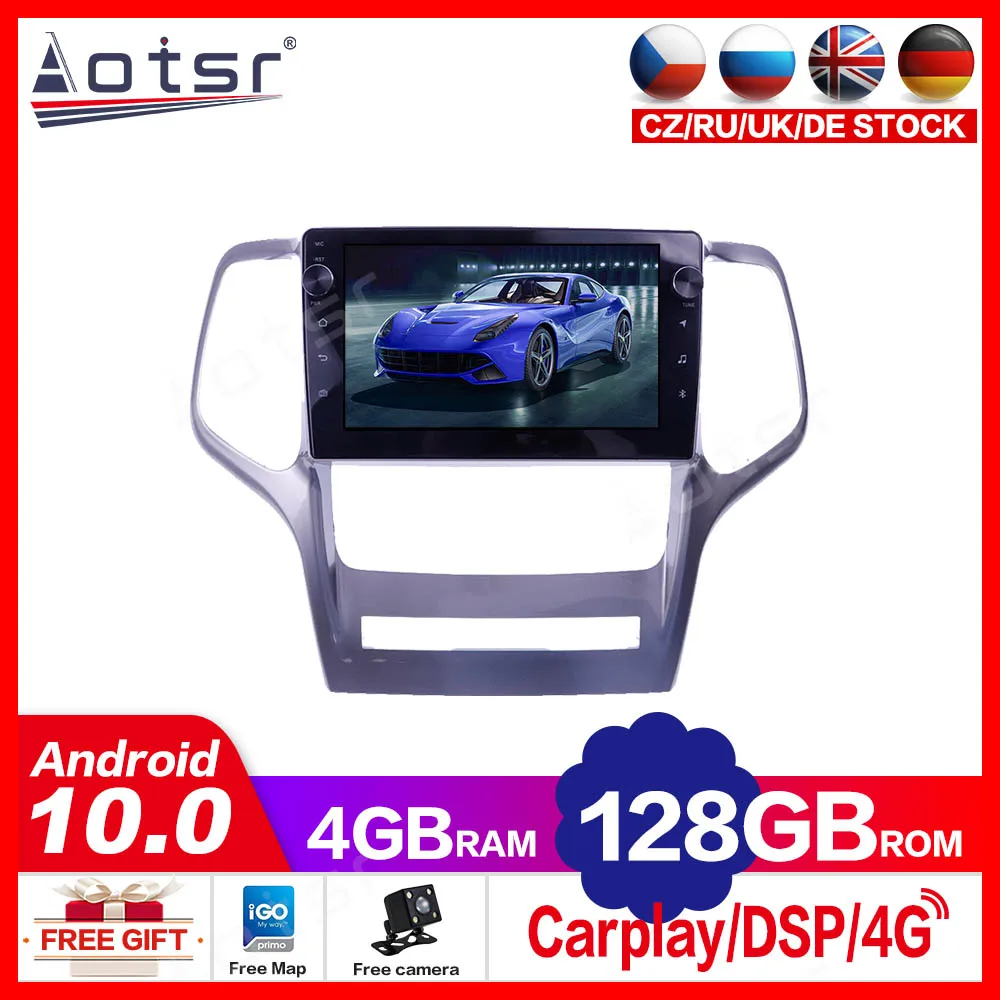 For Jeep Grand Cherokee 2008-2013 Car Radio Stereo Android Multimedia System GPS Navigation DVD Player DSP Wireless carplay
For Jeep Grand Cherokee 2008-2013 Car Radio Stereo Android Multimedia System GPS Navigation DVD Player DSP Wireless carplay