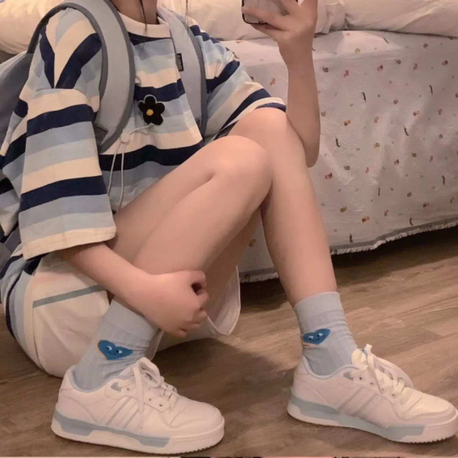 Salt Design Embroidered Short-sleeved T-shirt for Female Students 2021 New Loose Harajuku Ins Striped T-shirt Top Woman Tshirts
Salt Design Embroidered Short-sleeved T-shirt for Female Students 2021 New Loose Harajuku Ins Striped T-shirt Top Woman Tshirts