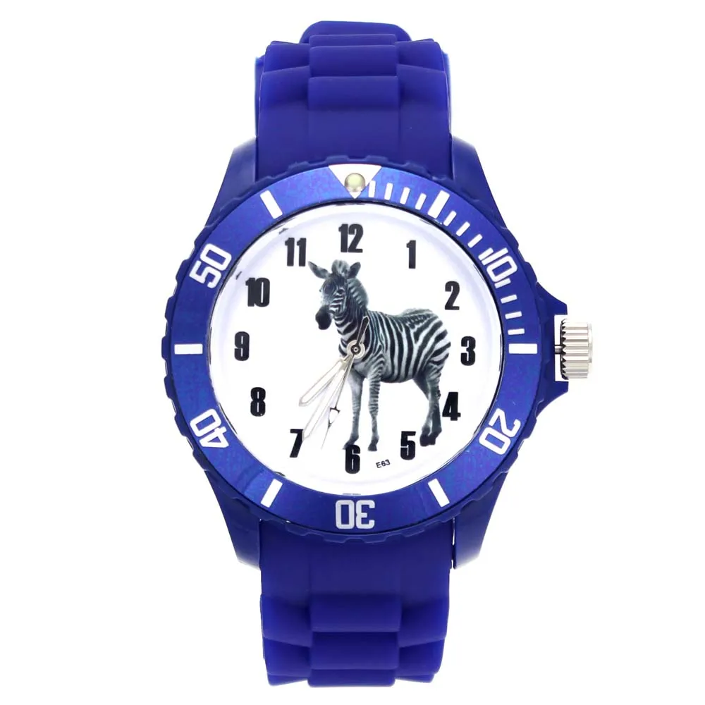 Zebra Stripes African Wild Horse Animal Pattern Ladies Watches Fashion Jewelry Silicone Band Casual Sport Men Women Wrist Watch
Zebra Stripes African Wild Horse Animal Pattern Ladies Watches Fashion Jewelry Silicone Band Casual Sport Men Women Wrist Watch