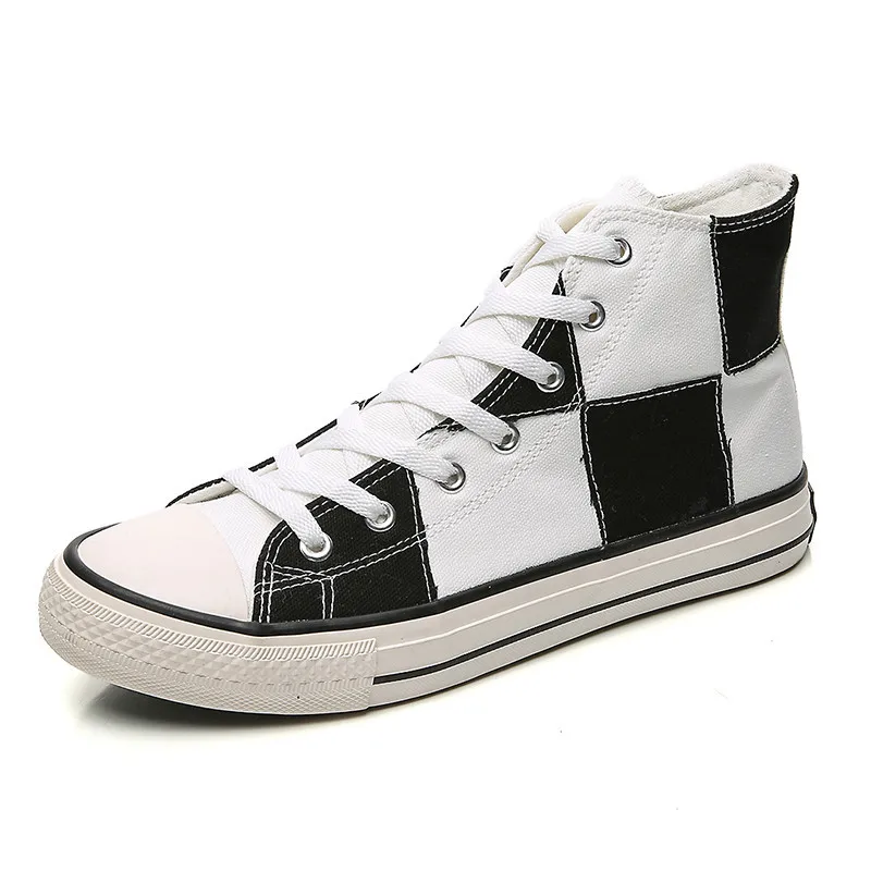High-top Ins Hot Casual Canvas Shoes Men's Casual Board Shoes Korean Student Trend Sports All-match Breathable Plaid Shoes Men
High-top Ins Hot Casual Canvas Shoes Men's Casual Board Shoes Korean Student Trend Sports All-match Breathable Plaid Shoes Men