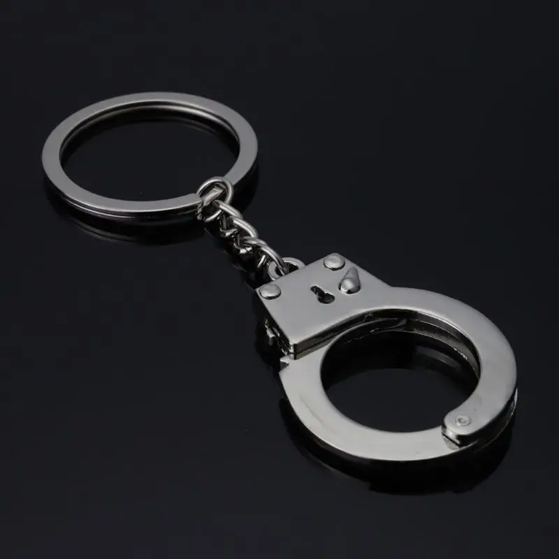 Metal Novelty Silver Color Double Lock Handcuffs Keychain Key Ring Fashion Jewelry
Metal Novelty Silver Color Double Lock Handcuffs Keychain Key Ring Fashion Jewelry