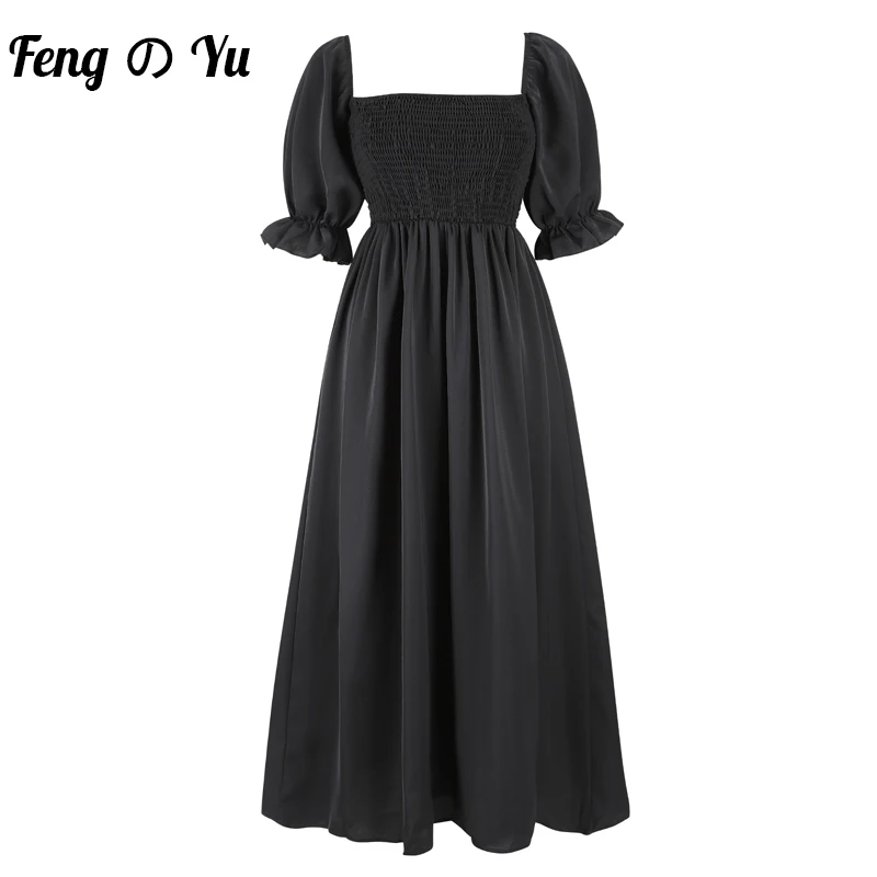 Summer Strapless Sexy Ladies Dress Elegant Solid Color Tube Top Long Dress Square Collar All-Match Black Dress
Summer Strapless Sexy Ladies Dress Elegant Solid Color Tube Top Long Dress Square Collar All-Match Black Dress