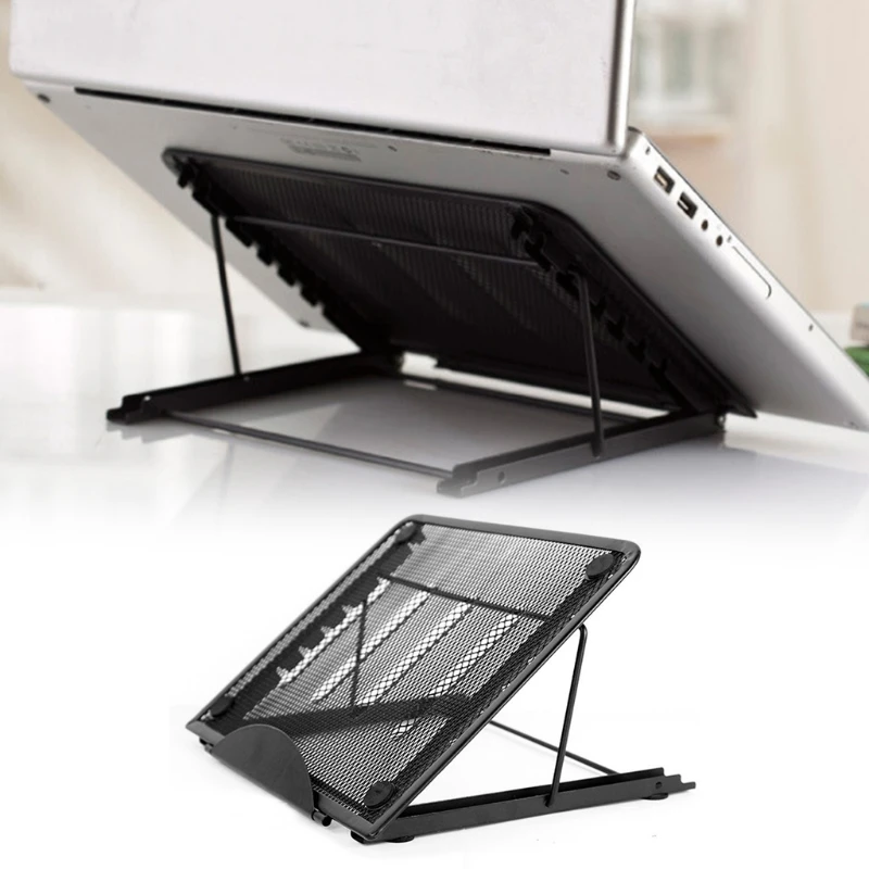 Adjustable Computer Stand Ergonomic Laptop Holder with Metal Mesh Heat-Vent to Elevate Laptop Notebook 11-17inch
Adjustable Computer Stand Ergonomic Laptop Holder with Metal Mesh Heat-Vent to Elevate Laptop Notebook 11-17inch