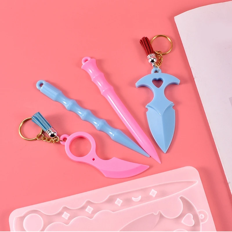 DIY Keychain Silicone Mould Crafts Decorations Pendant Making Tool Crystal Epoxy Resin Mold
DIY Keychain Silicone Mould Crafts Decorations Pendant Making Tool Crystal Epoxy Resin Mold