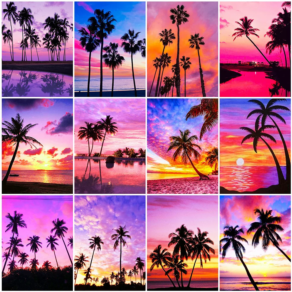 5D DIY Full Square Round Diamond Painting Sunset Diamond Embroidery Mosaic Tree Scenery Handicrafts Seaside Home Decor
5D DIY Full Square Round Diamond Painting Sunset Diamond Embroidery Mosaic Tree Scenery Handicrafts Seaside Home Decor