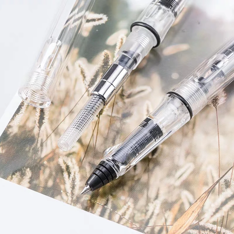 Transparent Gel Pen Creative Ink Converter Pen Type Ballpoint Pen 0.4/0.5mm Stationery Student Office school supplies
Transparent Gel Pen Creative Ink Converter Pen Type Ballpoint Pen 0.4/0.5mm Stationery Student Office school supplies
