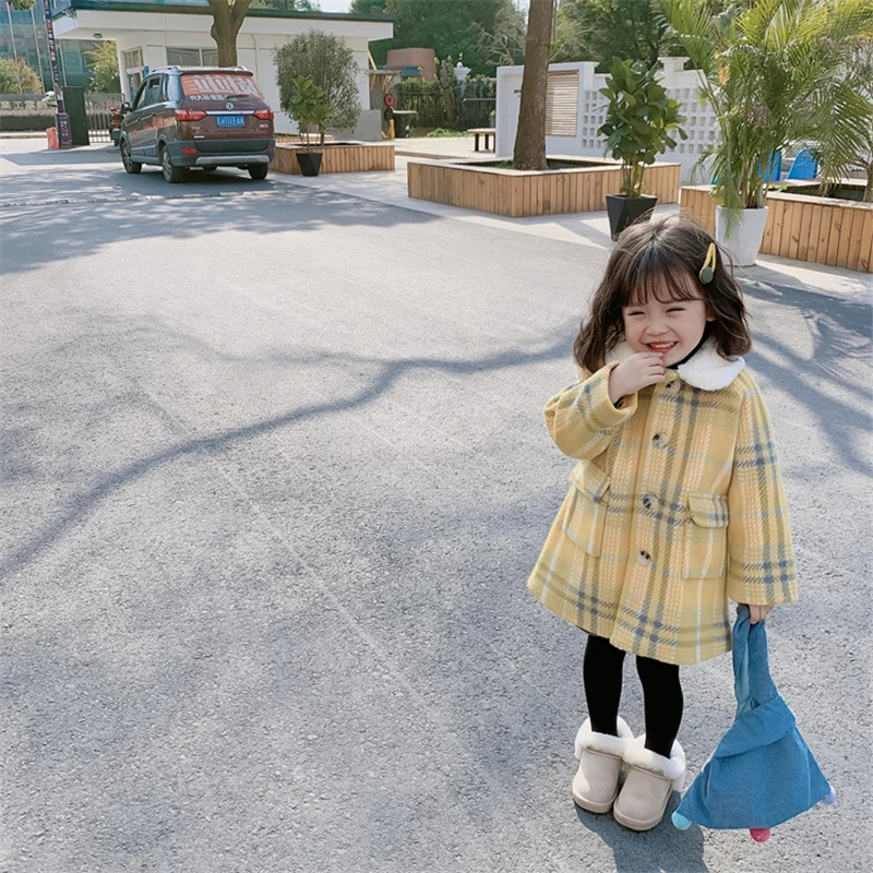 Beautiful Spring Winter Grid Long Coat Kids Baby Girls Teenage Warm Thicken Soft Children's Clothing Pocket Buttons High Quality
Beautiful Spring Winter Grid Long Coat Kids Baby Girls Teenage Warm Thicken Soft Children's Clothing Pocket Buttons High Quality