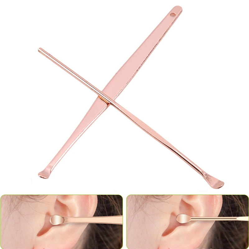 6pcs Rose Golden Stainless Steel Earpick Ear Wax Remover Curette Cleaner Silver Earpick Set Ear Health Care Tool
6pcs Rose Golden Stainless Steel Earpick Ear Wax Remover Curette Cleaner Silver Earpick Set Ear Health Care Tool
