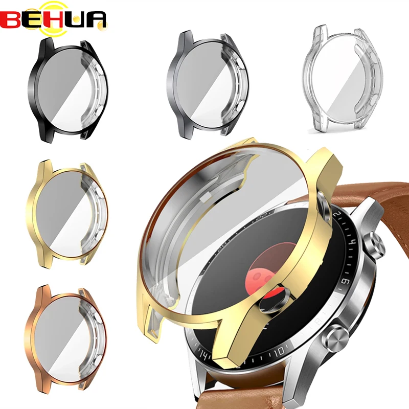 

BEHUA Protection Cases For Huawei Watch GT2 GT 2 42mm 46mm Cover Full Coverage Screen Protector Shell Bumper Case Accessories