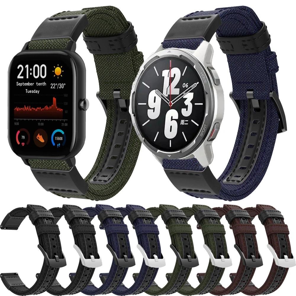 20/22mm Nylon band For Amazfit GTS/2/2e/Bip S/GTR 2/3 Pro/42/47mm/Neo/mi color 2 Sport Loop Bracelet for Haylou Solar LS05 strap
20/22mm Nylon band For Amazfit GTS/2/2e/Bip S/GTR 2/3 Pro/42/47mm/Neo/mi color 2 Sport Loop Bracelet for Haylou Solar LS05 strap