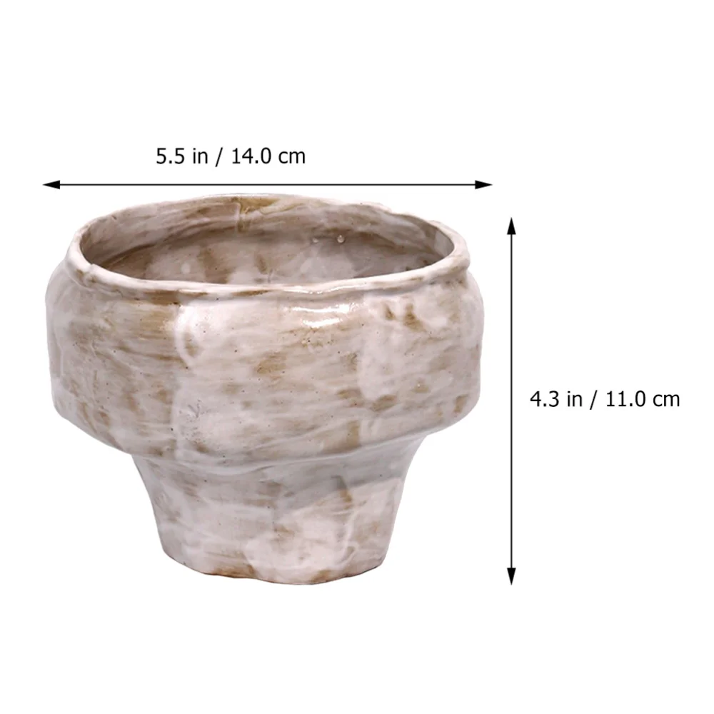 Ceramic Flower Arrangement Vase Flower Container Desktop Retro Flower Vase Decor
Ceramic Flower Arrangement Vase Flower Container Desktop Retro Flower Vase Decor