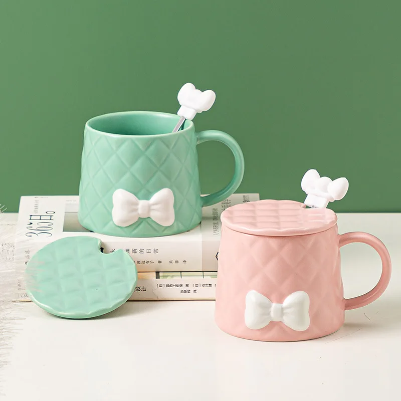Creative Mug Fresh Bowknot Pattern Household Office 350ml Large Capacity Cute Ceramic Water Cup Nordic Girl Heart Style Cup
Creative Mug Fresh Bowknot Pattern Household Office 350ml Large Capacity Cute Ceramic Water Cup Nordic Girl Heart Style Cup