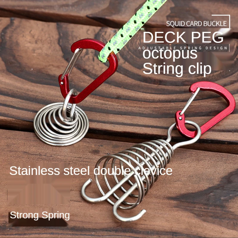 Stainless Steel Fixed Tent Rope Buckle Wooden Hook Spring Camping Windproof Rope Hanging Outdoor Rope Buckle Camping Nail
Stainless Steel Fixed Tent Rope Buckle Wooden Hook Spring Camping Windproof Rope Hanging Outdoor Rope Buckle Camping Nail