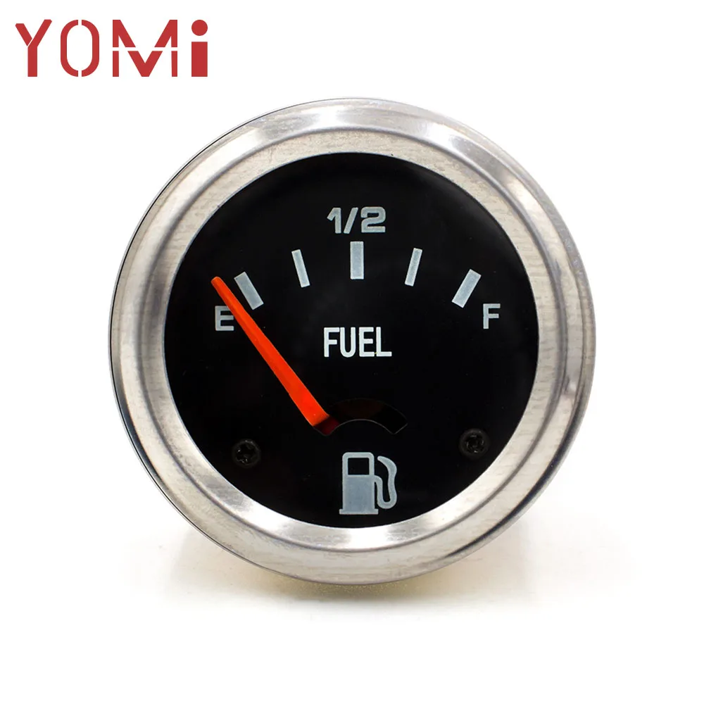 YOMI 2" 52mm 12V Mechanical Car Fuel Level Gauge Black Face Car Meter E-1/2-F Fuel level indicator Red Pointer
YOMI 2" 52mm 12V Mechanical Car Fuel Level Gauge Black Face Car Meter E-1/2-F Fuel level indicator Red Pointer