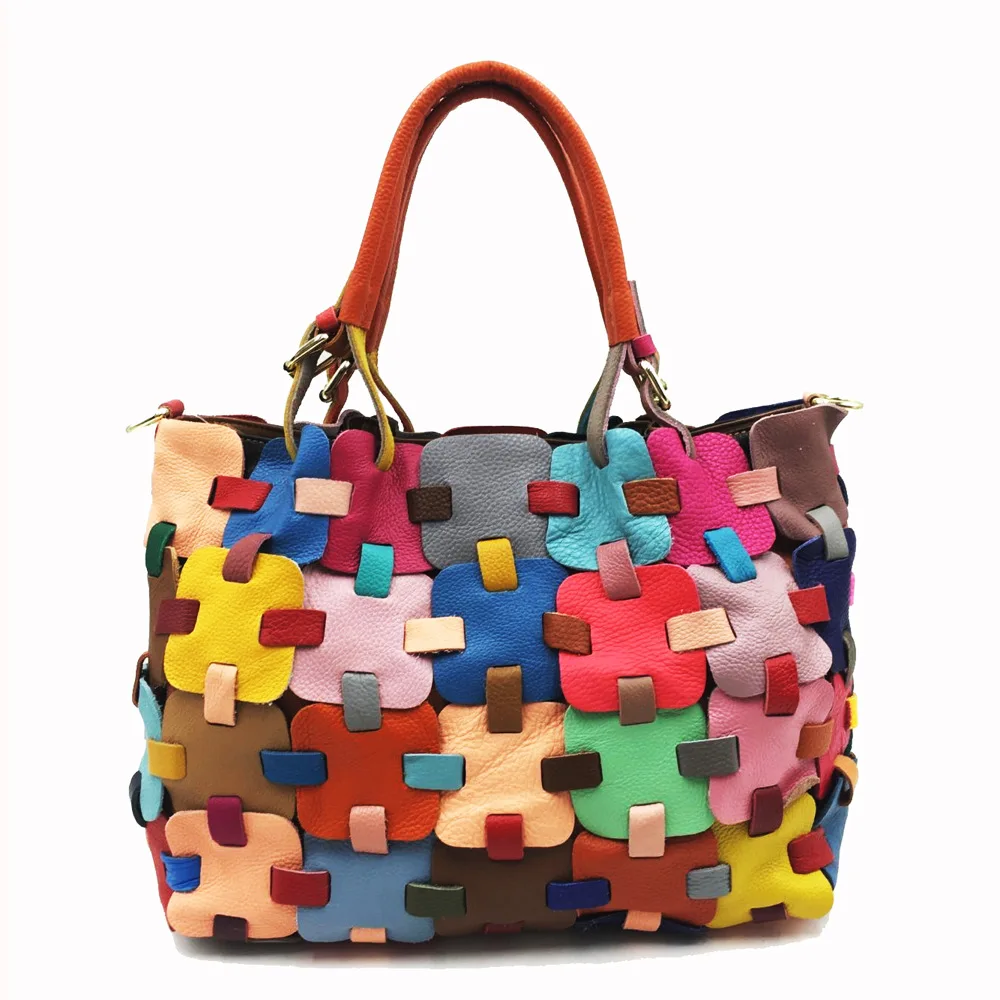Tote Bag Genuine Leather Rainbow Colorful 2021 Newest Women's Big Hobo Gym Bag Ladies Handbag Female Bolsa Niche handbags
Tote Bag Genuine Leather Rainbow Colorful 2021 Newest Women's Big Hobo Gym Bag Ladies Handbag Female Bolsa Niche handbags