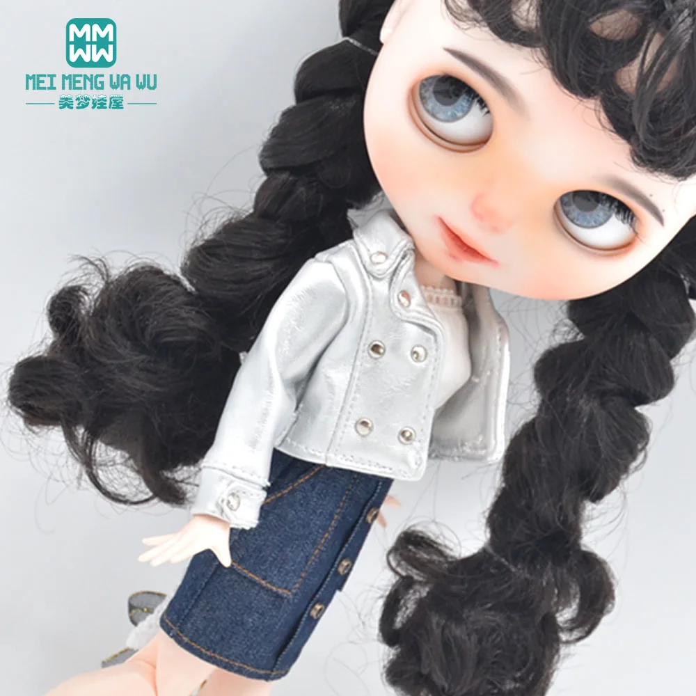 Одежда для кукол Blyth 1 шт. модная кожаная куртка Azone OB23 OB24 1/6 аксессуары кукол|Куклы|