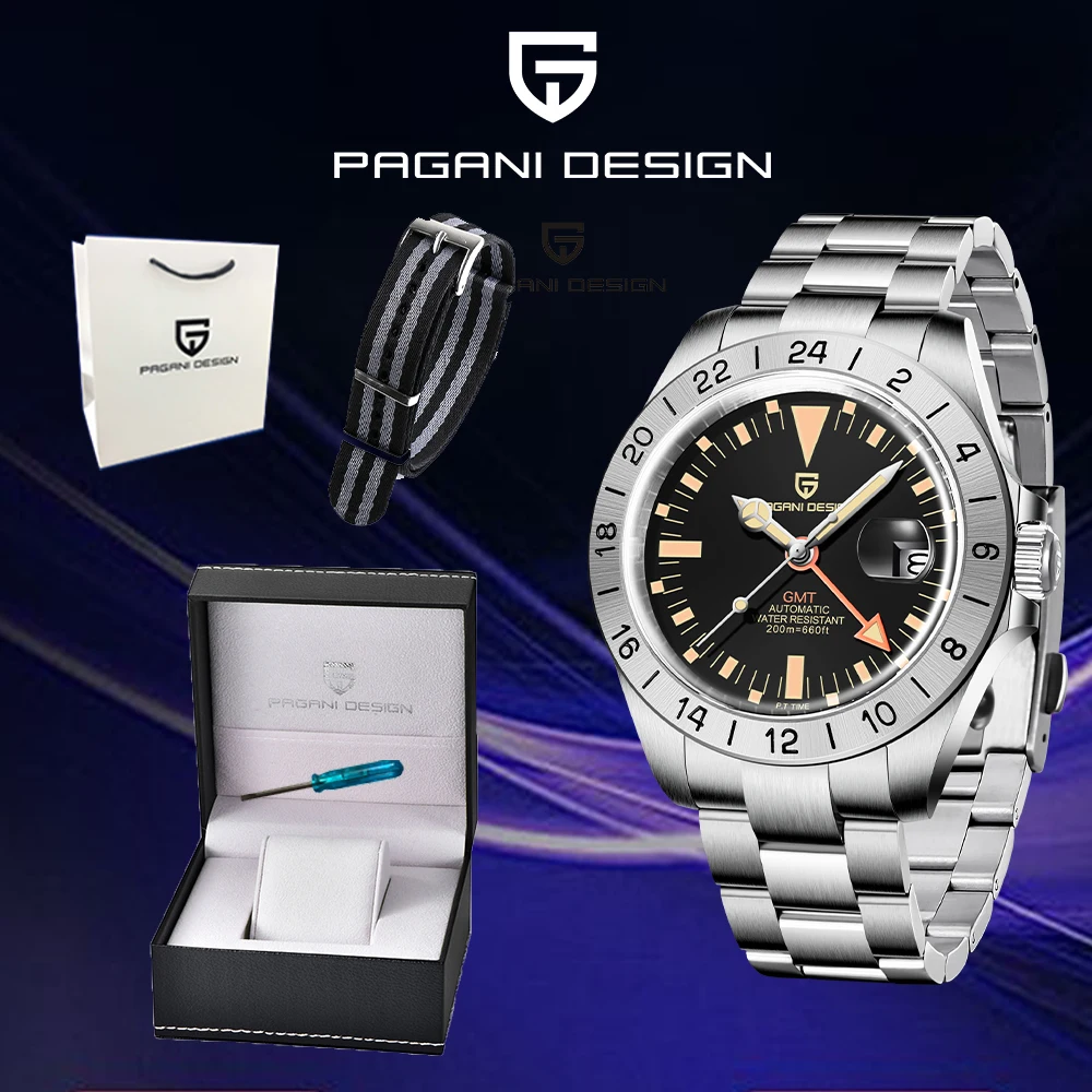 Pagani Design 2022 Neue Top Marke Männer Automatische Mechanische Uhr Sapphire Edelstahl 200m Wasserdicht GMT Uhr Reloj Hombre
Pagani Design 2022 Neue Top Marke Männer Automatische Mechanische Uhr Sapphire Edelstahl 200m Wasserdicht GMT Uhr Reloj Hombre