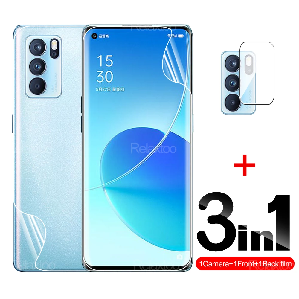 3-в-1 Гидрогелевая передняя + задняя пленка для Oppo Reno 6 Pro 6,55 дюймов Reno6 6Pro безопасная Взрывозащищенная защита для экрана бронированное стекло ...
3-в-1 Гидрогелевая передняя + задняя пленка для Oppo Reno 6 Pro 6,55 дюймов Reno6 6Pro безопасная Взрывозащищенная защита для экрана бронированное стекло ...
