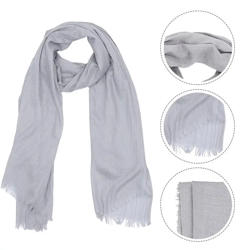 1pc Cotton Linen Shawl Large Silk Scarf Sun Block Shawl Lady Outdoor Beach Scarf
1pc Cotton Linen Shawl Large Silk Scarf Sun Block Shawl Lady Outdoor Beach Scarf