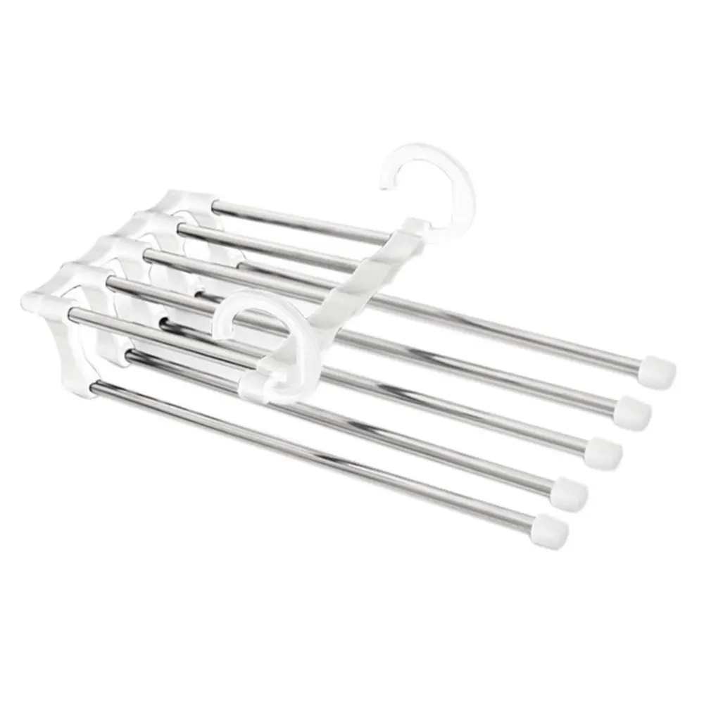 5 In 1 Pant Rack Hanger Multifunction Clothes Organizer Shelves Closet Storage Organizer StainlessSteel Drying Trouser Hanger
5 In 1 Pant Rack Hanger Multifunction Clothes Organizer Shelves Closet Storage Organizer StainlessSteel Drying Trouser Hanger