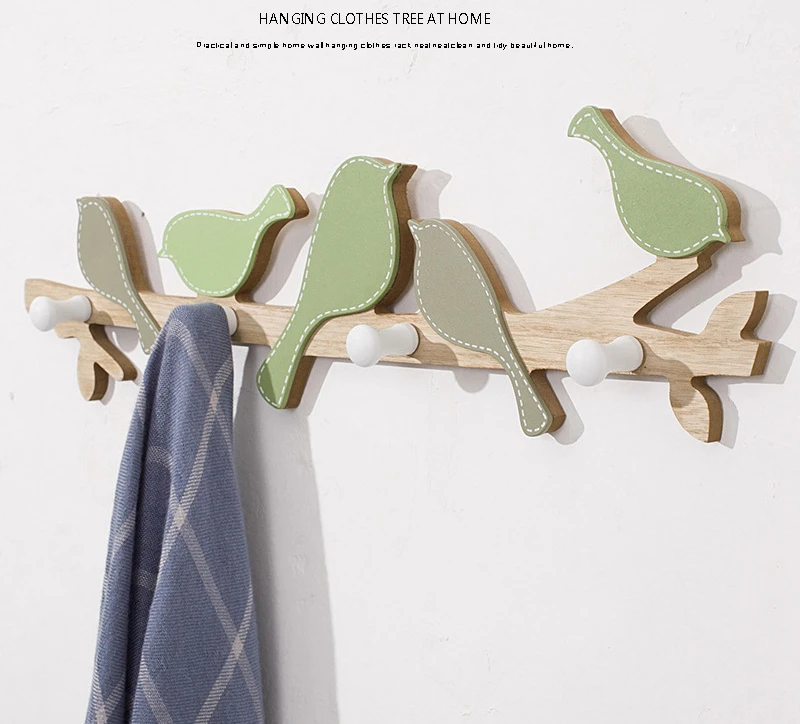 American Style Creative Wood Bird Clothes Hook Door Entrance Key Storage Holder Pastoral Wall Coat Rack Wall Hanging Hooks ZH416
American Style Creative Wood Bird Clothes Hook Door Entrance Key Storage Holder Pastoral Wall Coat Rack Wall Hanging Hooks ZH416